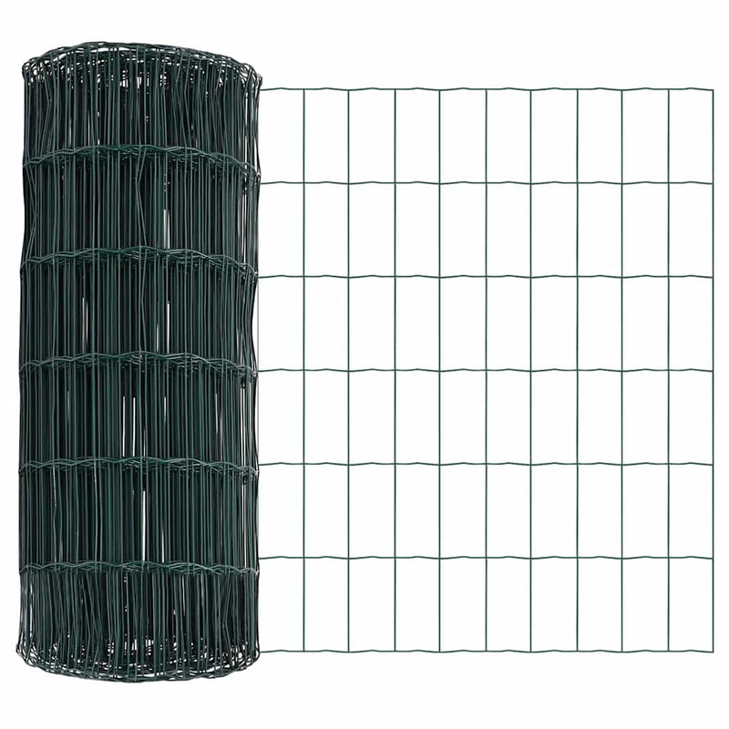 Load image into Gallery viewer, Vidaxl euro hek groen 0,4 x 25 m pvc-gecoat ijzer