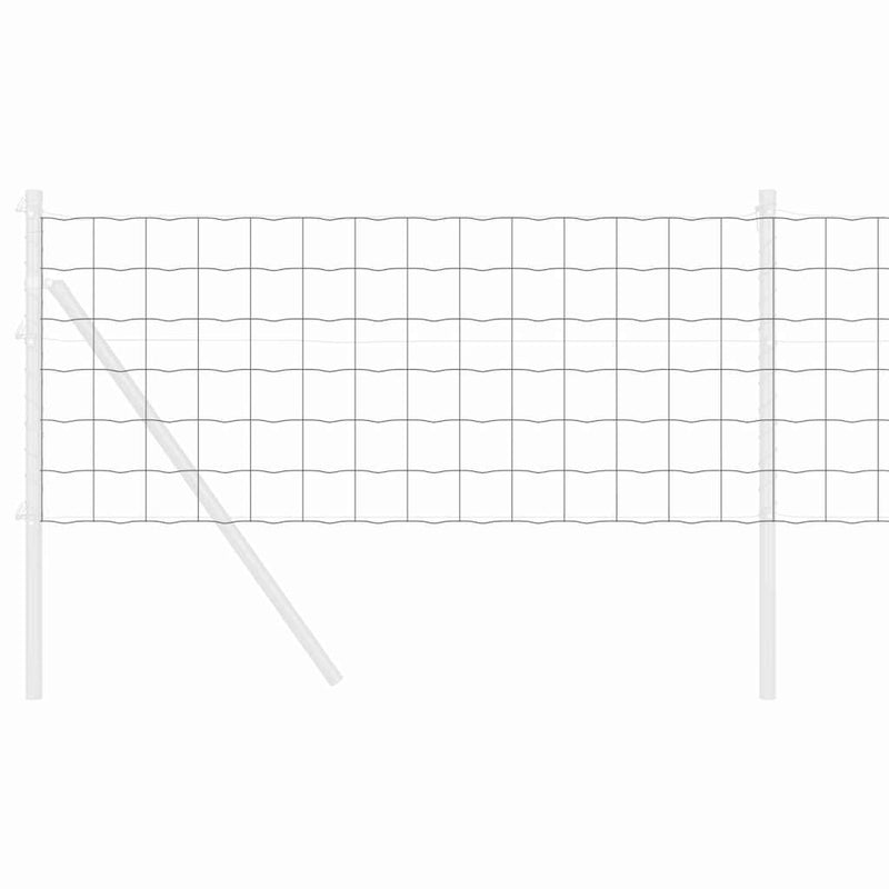 Load image into Gallery viewer, Vidaxl euro hek grijs 0,6 x 25 m pvc-gecoat ijzer