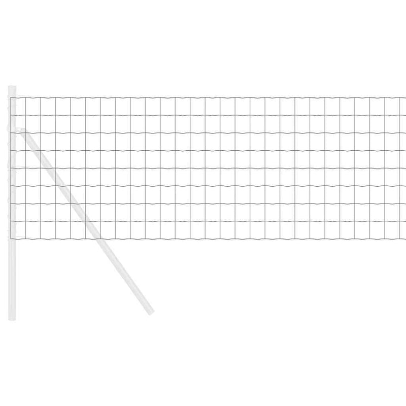 Load image into Gallery viewer, Vidaxl euro hek grijs 0,6 x 50 m pvc-gecoat ijzer