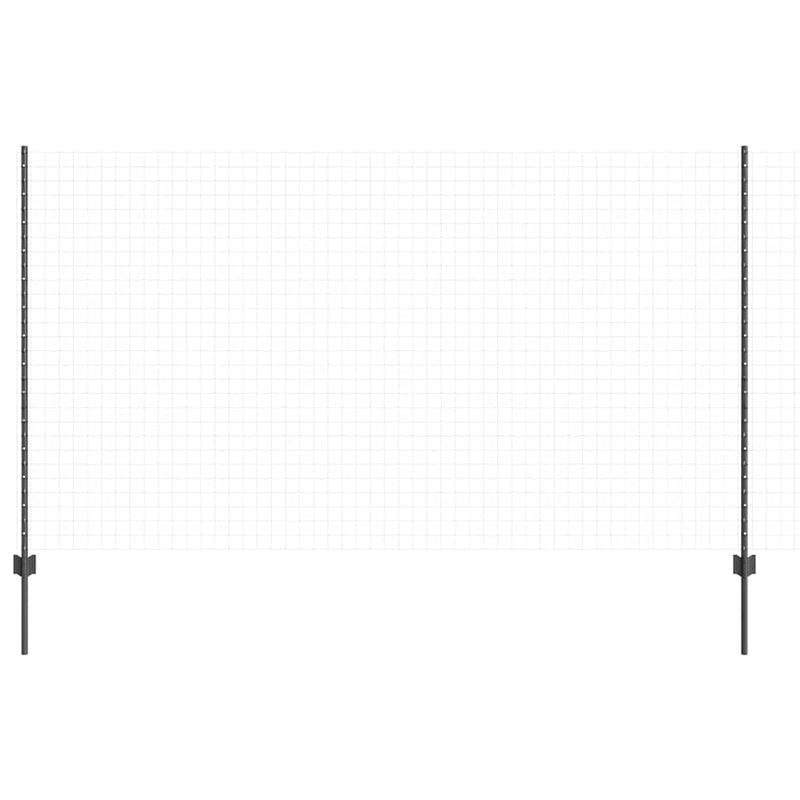 Load image into Gallery viewer, Vidaxl afrasteringspaal 22 pcs grijs 180 cm staal