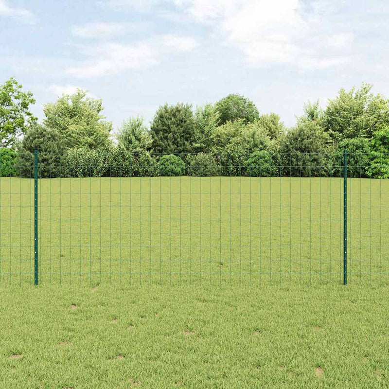 Load image into Gallery viewer, Vidaxl hek met paal groen 1 x 10 m staal en pvc