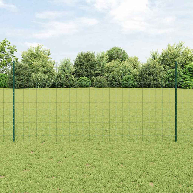 Load image into Gallery viewer, Vidaxl hek met paal groen 1,2 x 10 m staal