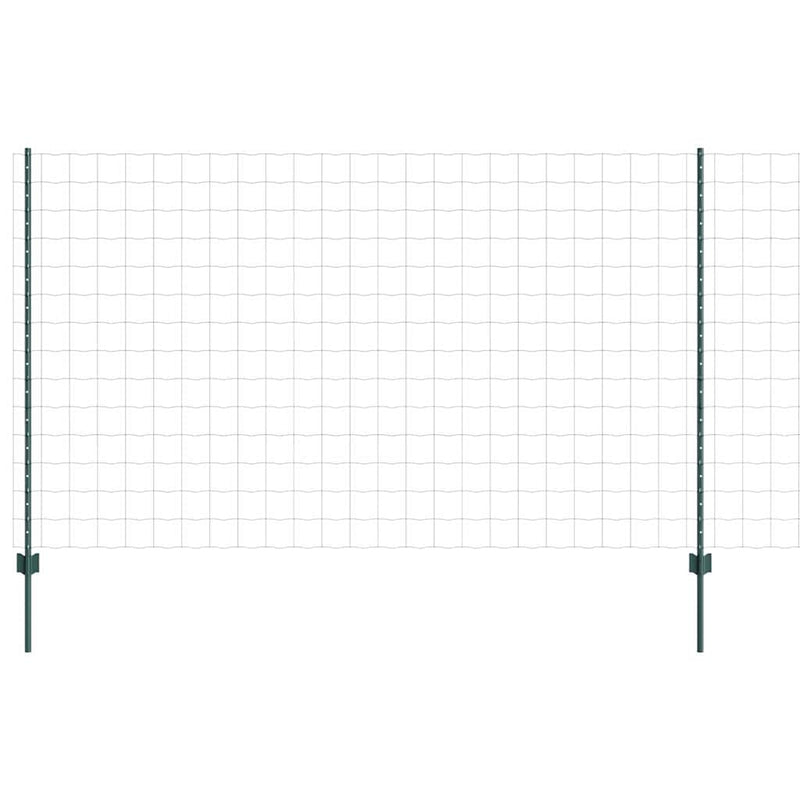 Load image into Gallery viewer, Vidaxl hek met paal groen 1,4 x 10 m staal en pvc
