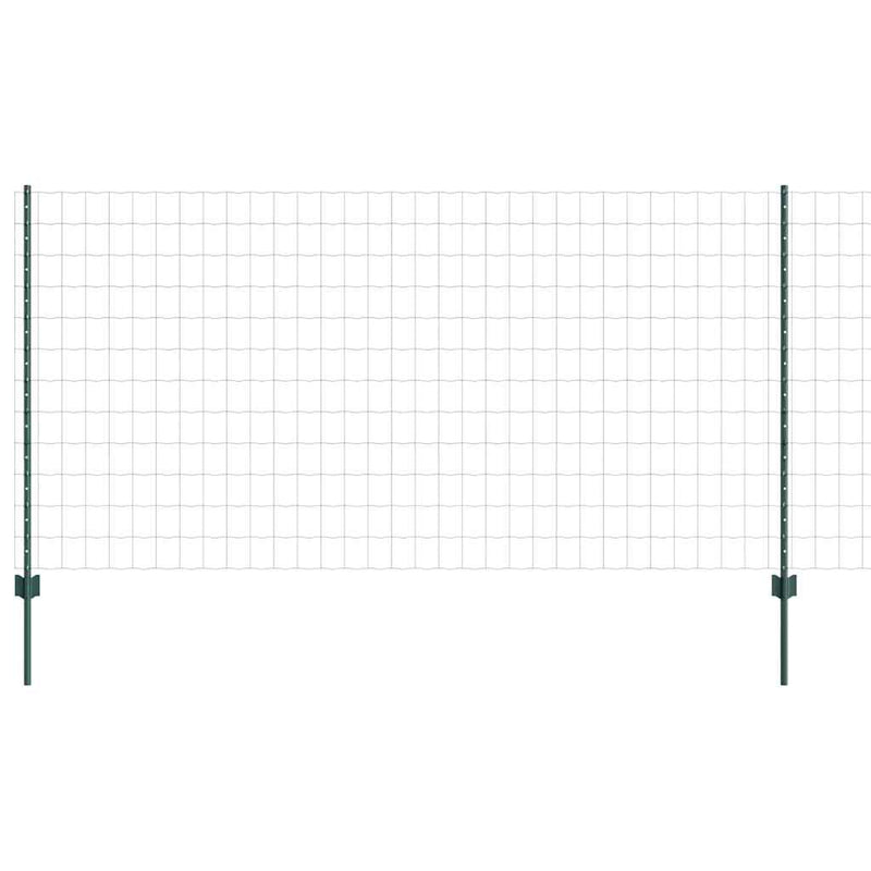 Load image into Gallery viewer, Vidaxl hek met paal groen 1,2 x 25 m staal en pvc