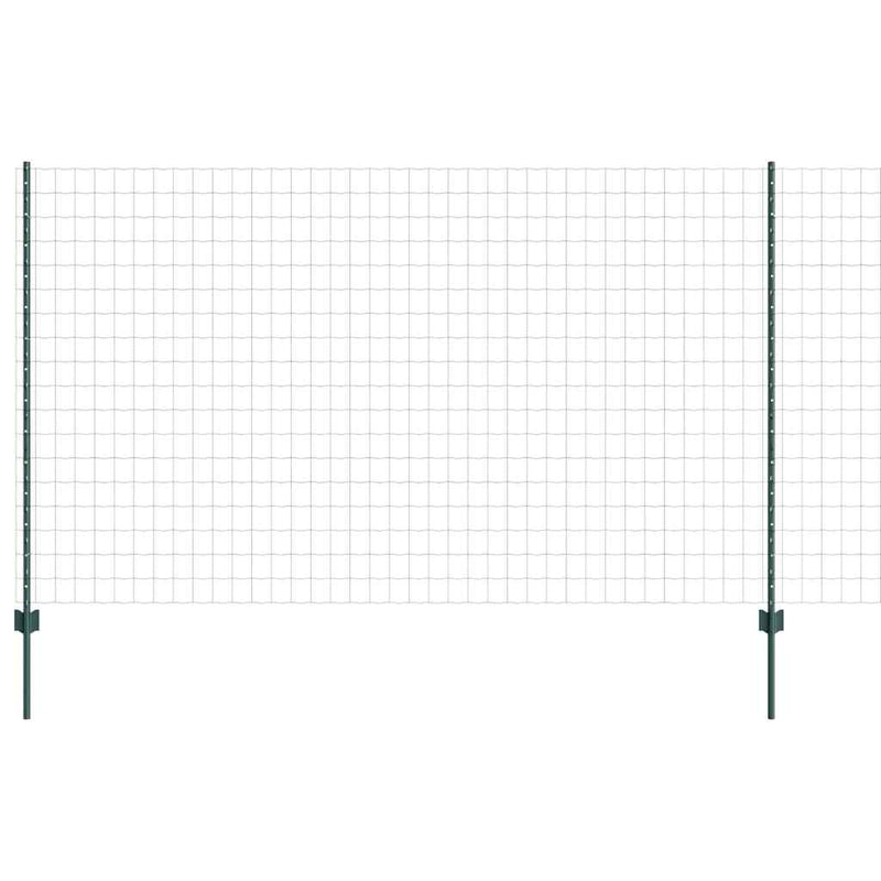 Load image into Gallery viewer, Vidaxl hek met paal groen 1,4 x 10 m staal en pvc