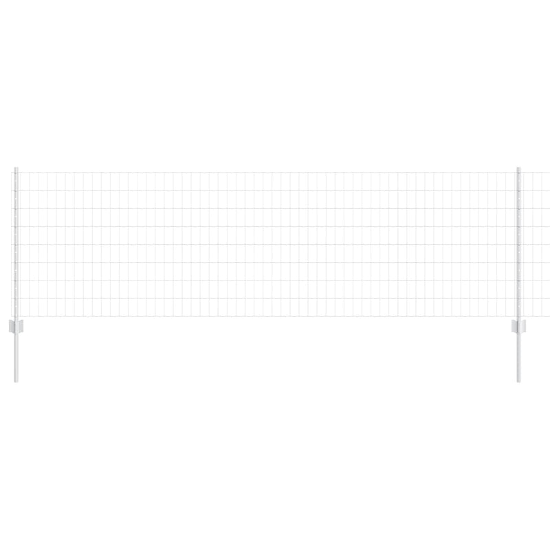 Load image into Gallery viewer, Vidaxl hek met paal zilver 0,8 x 10 m staal