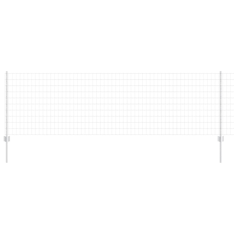Load image into Gallery viewer, Vidaxl hek met paal zilver 0,8 x 25 m staal