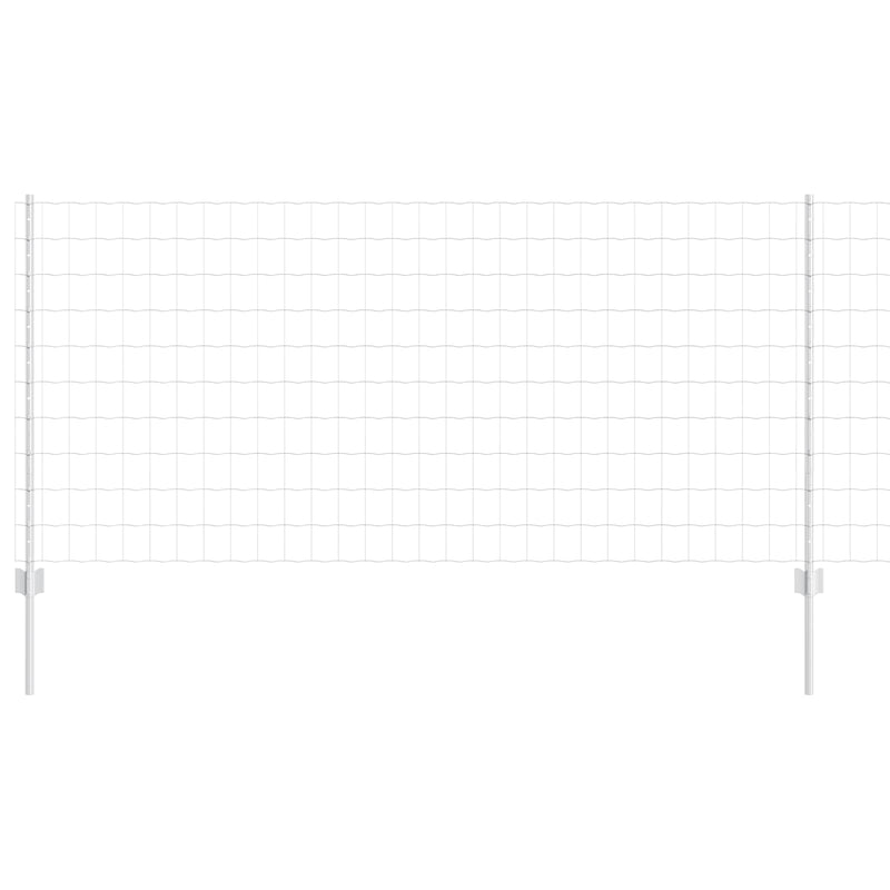 Load image into Gallery viewer, Vidaxl hek met paal zilver 1 x 25 m staal