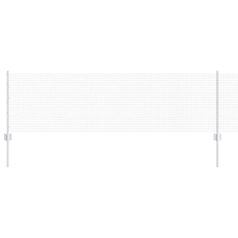 Load image into Gallery viewer, Vidaxl hek met paal zilver 0,6 x 10 m staal