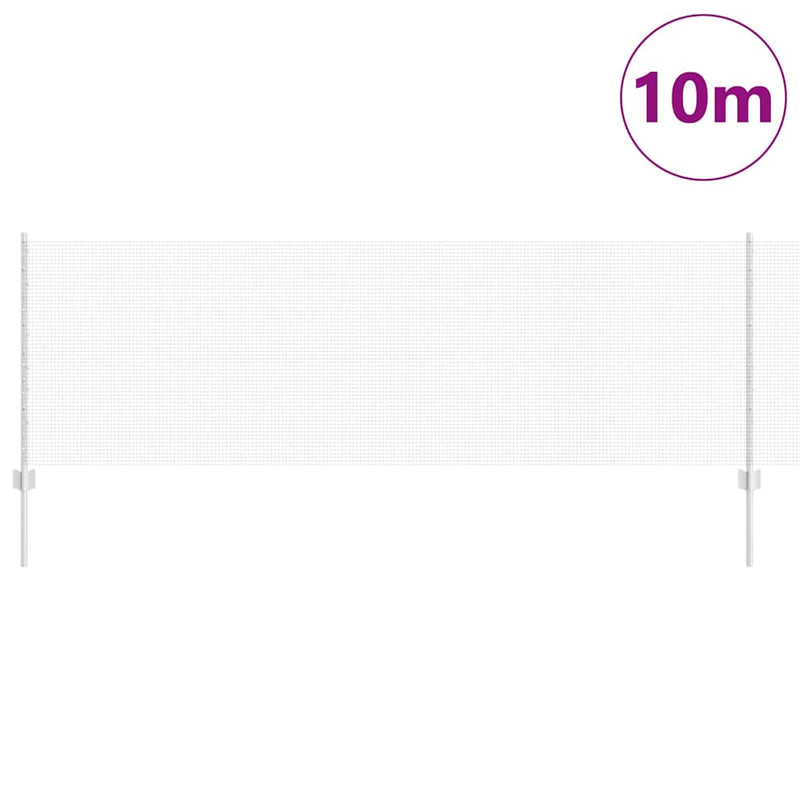 Load image into Gallery viewer, Vidaxl hek met paal zilver 0,8 x 10 m staal