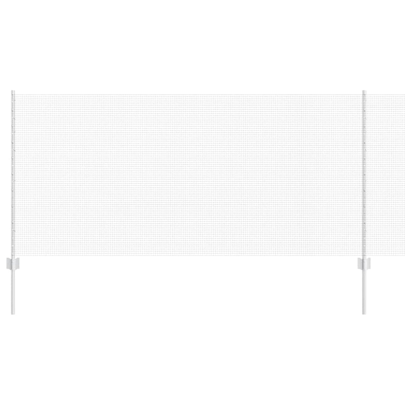 Load image into Gallery viewer, Vidaxl hek met paal zilver 1 x 10 m staal