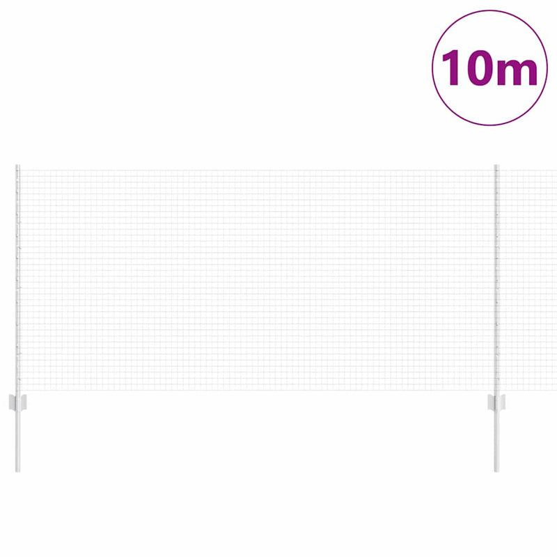 Load image into Gallery viewer, Vidaxl hek met paal zilver 1 x 10 m staal