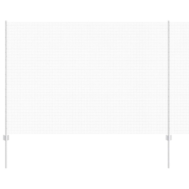 Load image into Gallery viewer, Vidaxl hek met paal zilver 1,5 x 10 m staal