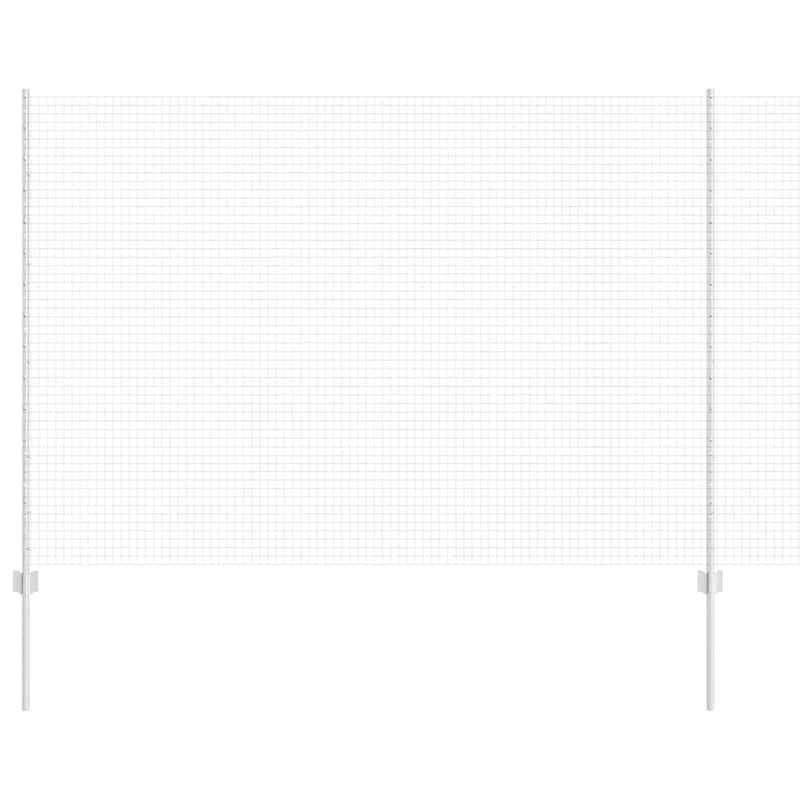 Load image into Gallery viewer, Vidaxl hek met paal zilver 1,6 x 25 m staal