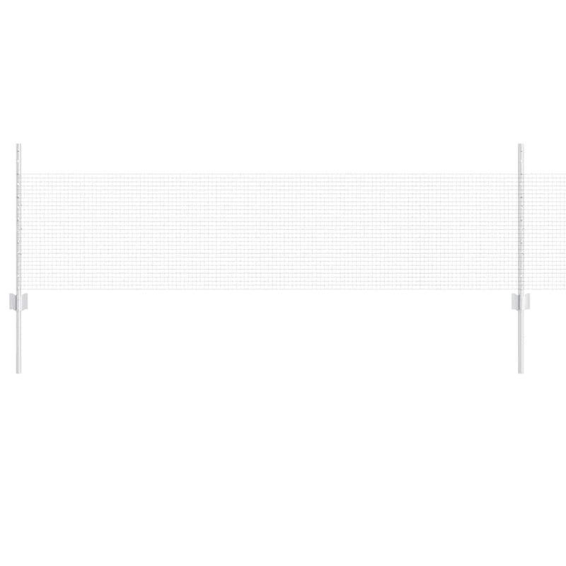 Load image into Gallery viewer, Vidaxl hek met paal zilver 0,5 x 50 m staal