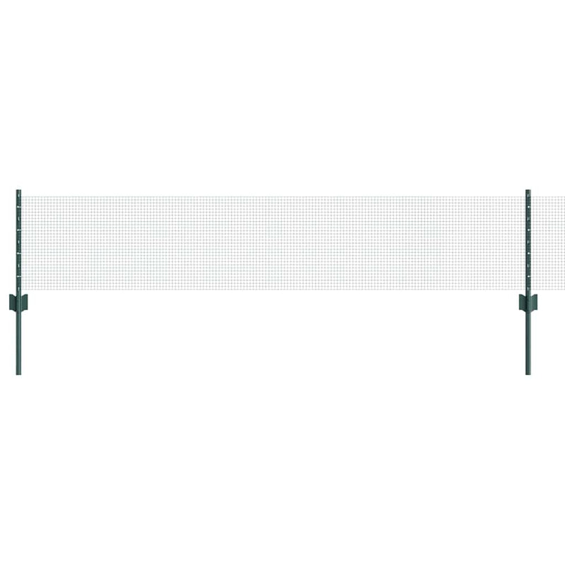 Load image into Gallery viewer, Vidaxl hek met paal groen 0,4 x 10 m staal en pvc