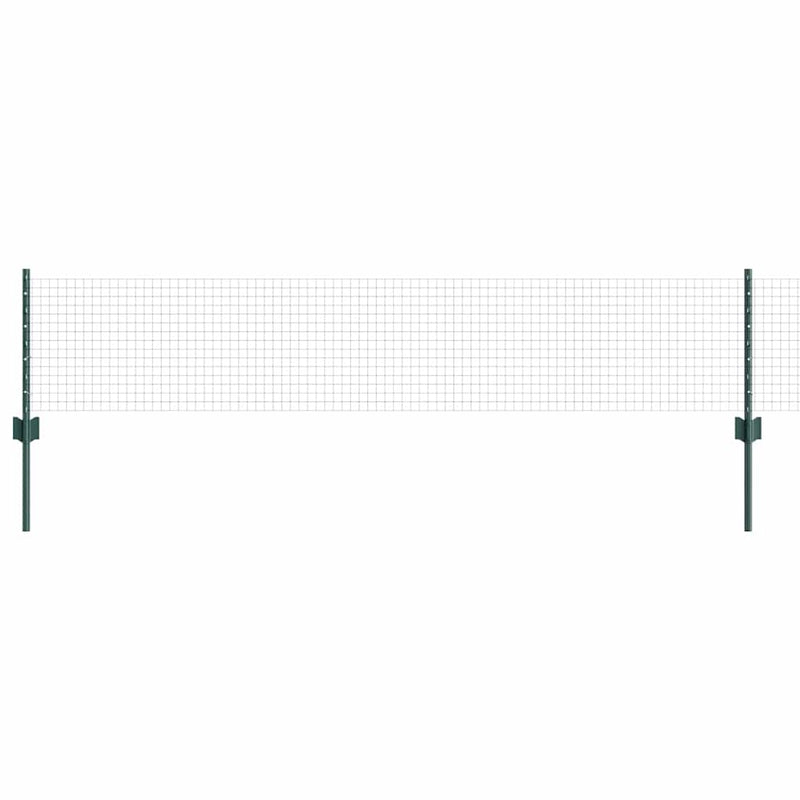 Load image into Gallery viewer, Vidaxl hek met paal groen 0,4 x 10 m staal en pvc