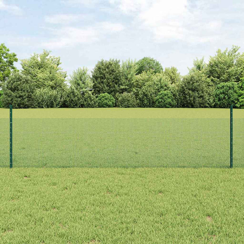 Load image into Gallery viewer, Vidaxl hek met paal groen 0,5 x 10 m staal