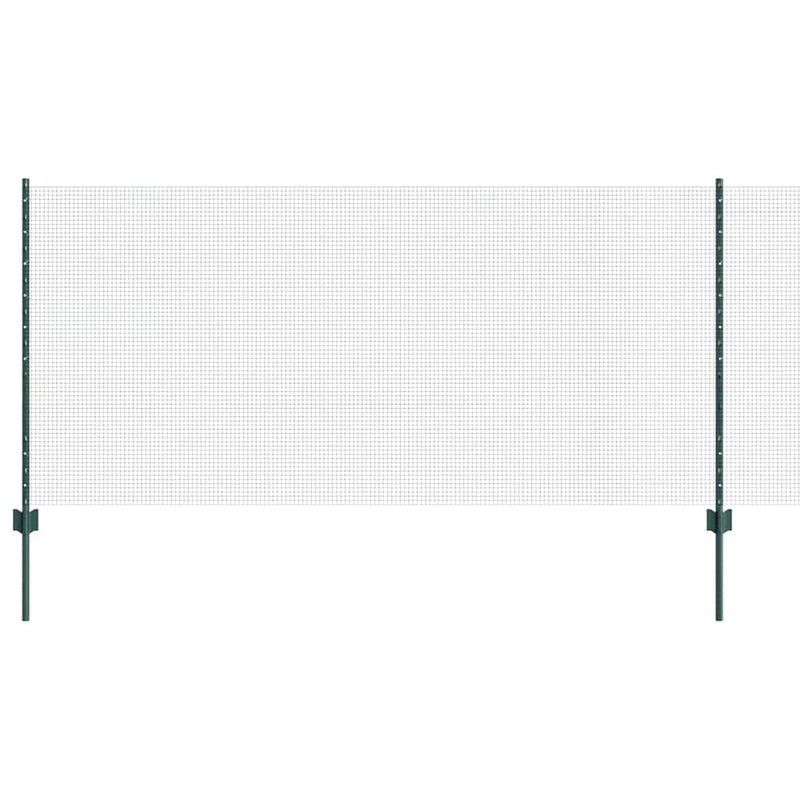 Load image into Gallery viewer, Vidaxl hek met paal groen 1 x 10 m staal