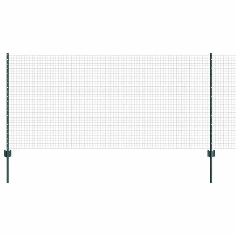 Load image into Gallery viewer, Vidaxl hek met paal groen 1 x 10 m staal