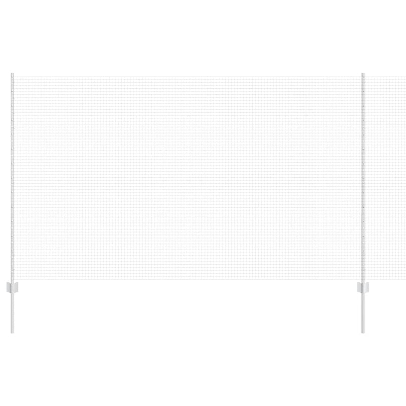 Load image into Gallery viewer, Vidaxl hek met paal grijs 1,4 x 25 m staal en pvc