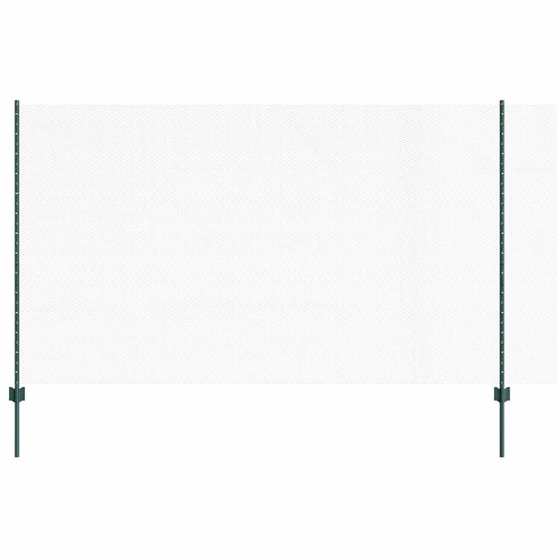 Load image into Gallery viewer, Vidaxl hek met paal groen 1,4 x 10 m staal en pvc