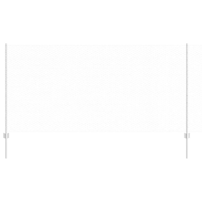 Load image into Gallery viewer, Vidaxl hek met paal zilver 1,2 x 10 m staal
