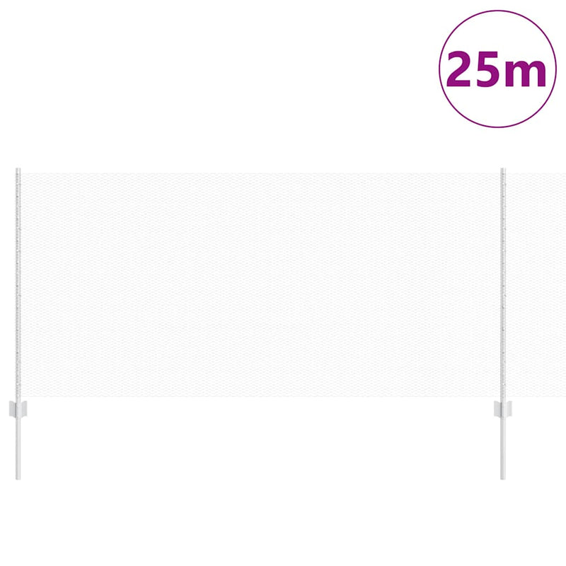 Load image into Gallery viewer, Vidaxl hek met paal zilver 1 x 25 m staal