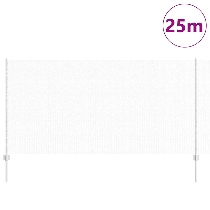 Load image into Gallery viewer, Vidaxl hek met paal zilver 1,2 x 25 m staal