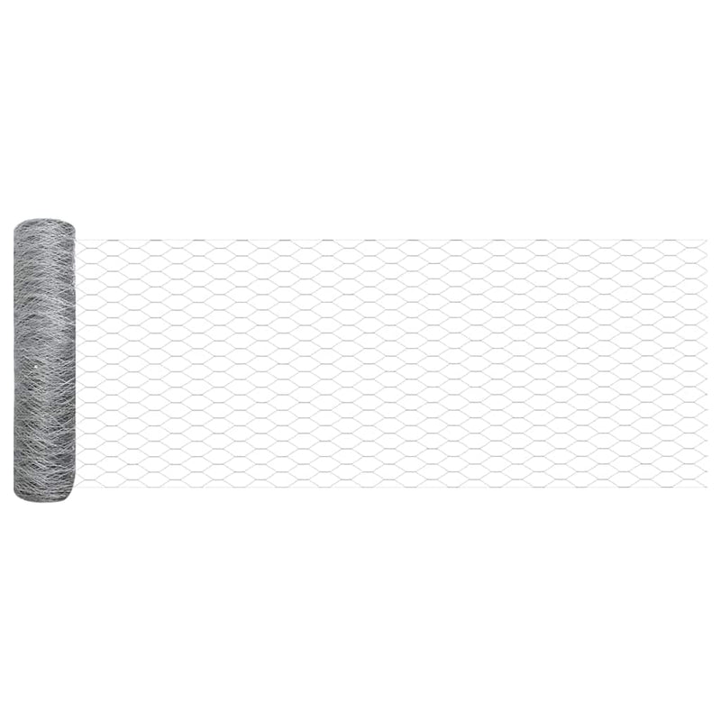 Load image into Gallery viewer, Vidaxl hek met paal zilver 0,4 x 50 m staal