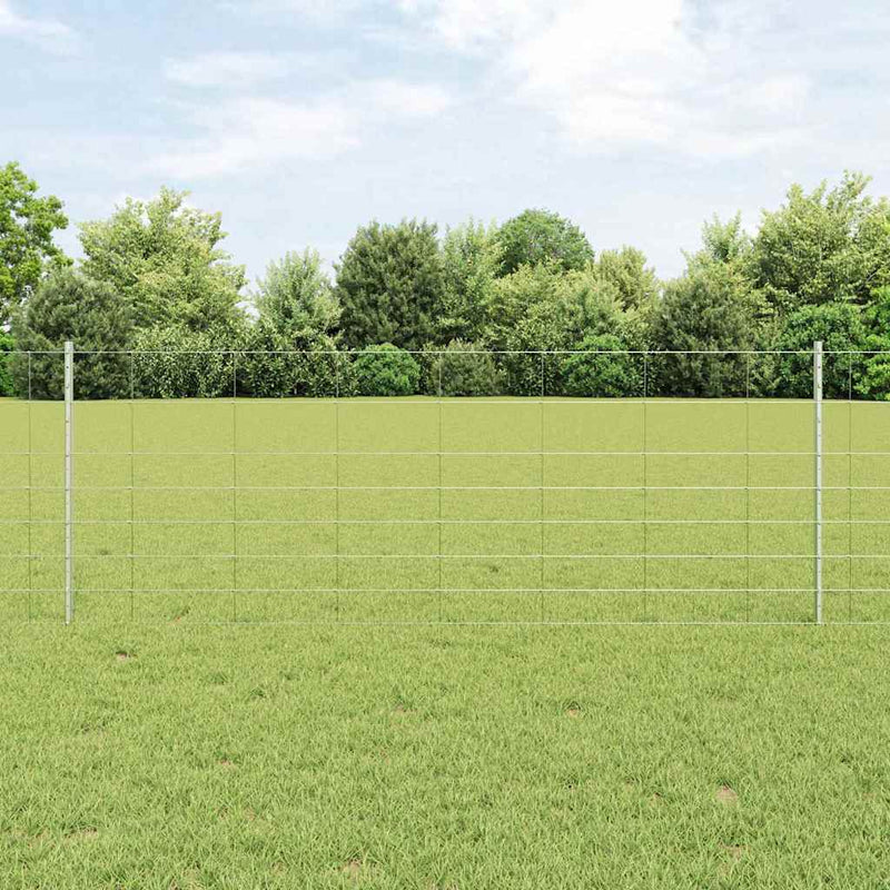 Load image into Gallery viewer, Vidaxl hek met paal zilver 0,8 x 25 m staal