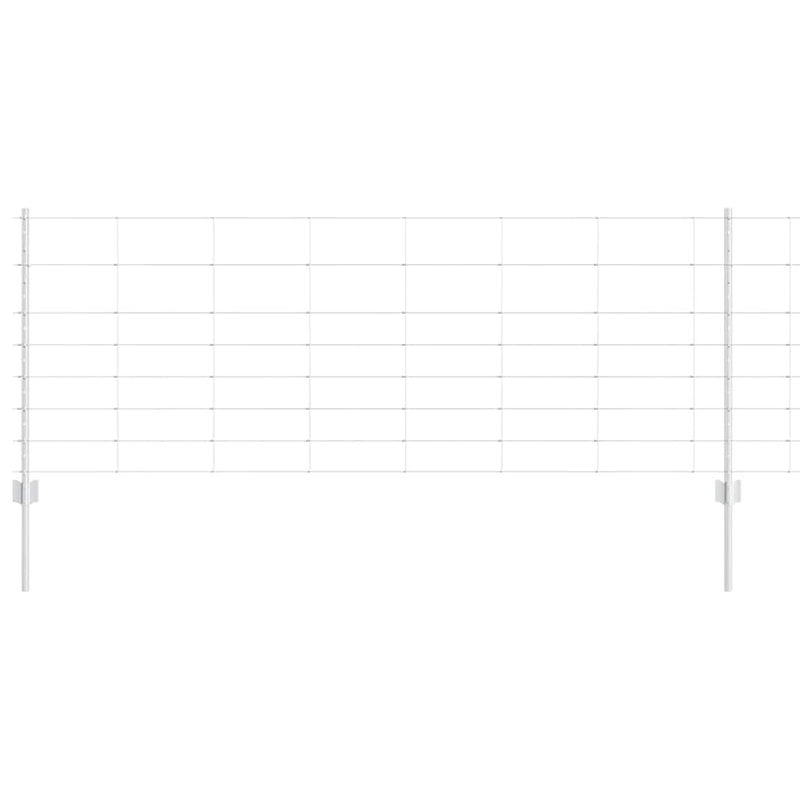 Load image into Gallery viewer, Vidaxl hek met paal zilver 0,8 x 25 m staal