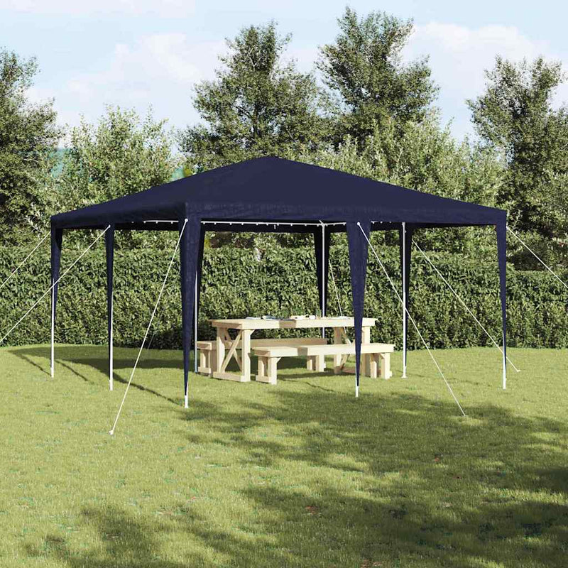 Load image into Gallery viewer, Vidaxl partytent blauw 400 x 400 x 266 cm polyethyleen en staal