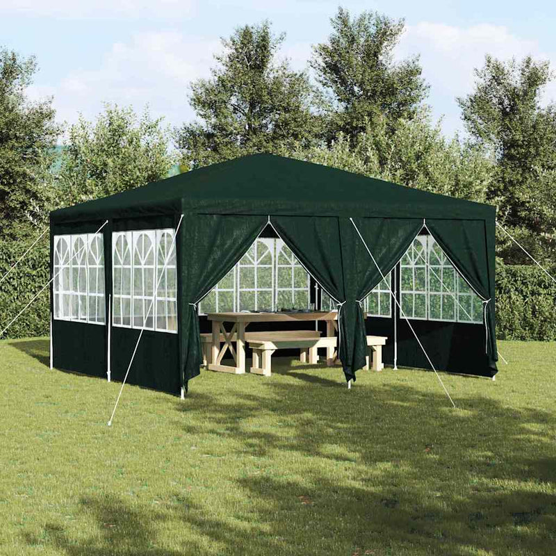 Load image into Gallery viewer, Vidaxl partytent groen 400 x 400 x 266 cm polyetheen