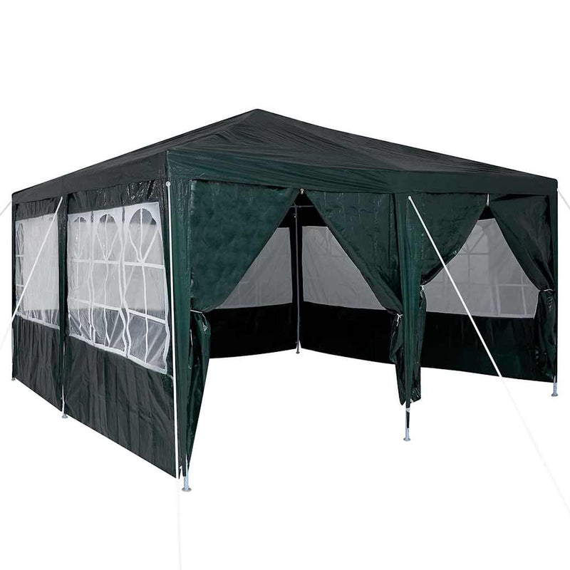 Load image into Gallery viewer, Vidaxl partytent groen 400 x 400 x 266 cm polyetheen
