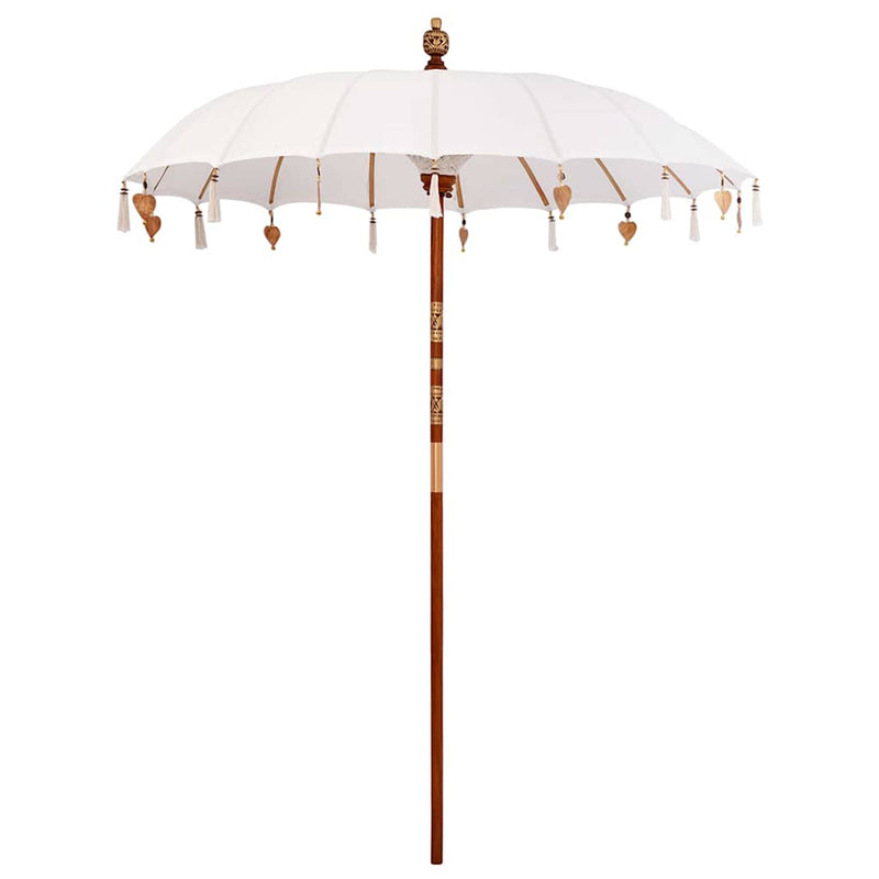 Load image into Gallery viewer, Vidaxl balinese parasol crème 190 x 190 x 260 cm