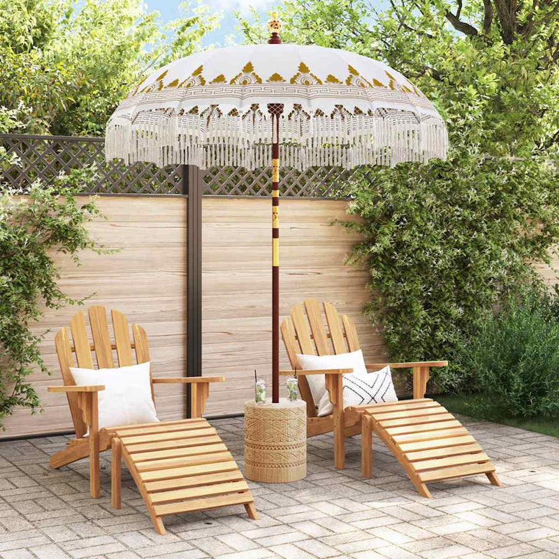 Load image into Gallery viewer, Vidaxl balinese parasol crème 190 x 190 x 260 cm