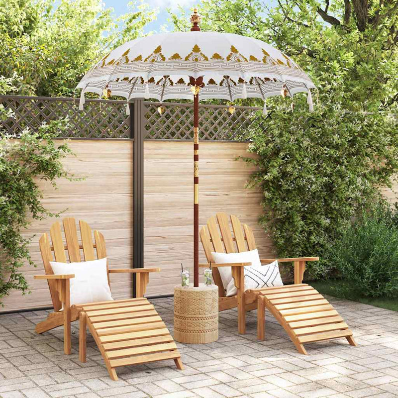 Load image into Gallery viewer, Vidaxl balinese parasol crème 185 x 185 x 260 cm