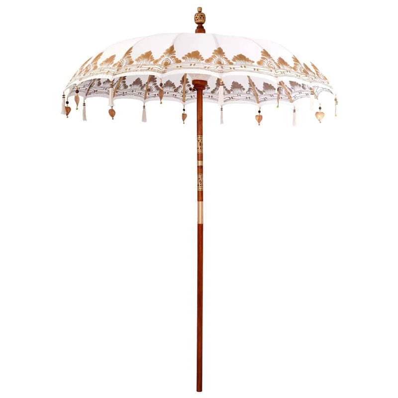 Load image into Gallery viewer, Vidaxl balinese parasol crème 185 x 185 x 260 cm