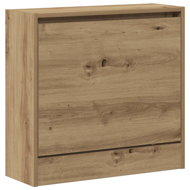 Load image into Gallery viewer, Vidaxl schoenenkast artisan eiken 60 x 21 x 57 cm bewerkt hout