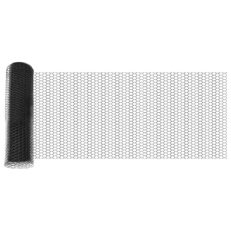 Load image into Gallery viewer, Vidaxl hexagon hek grijs 0,5 x 50 m pvc