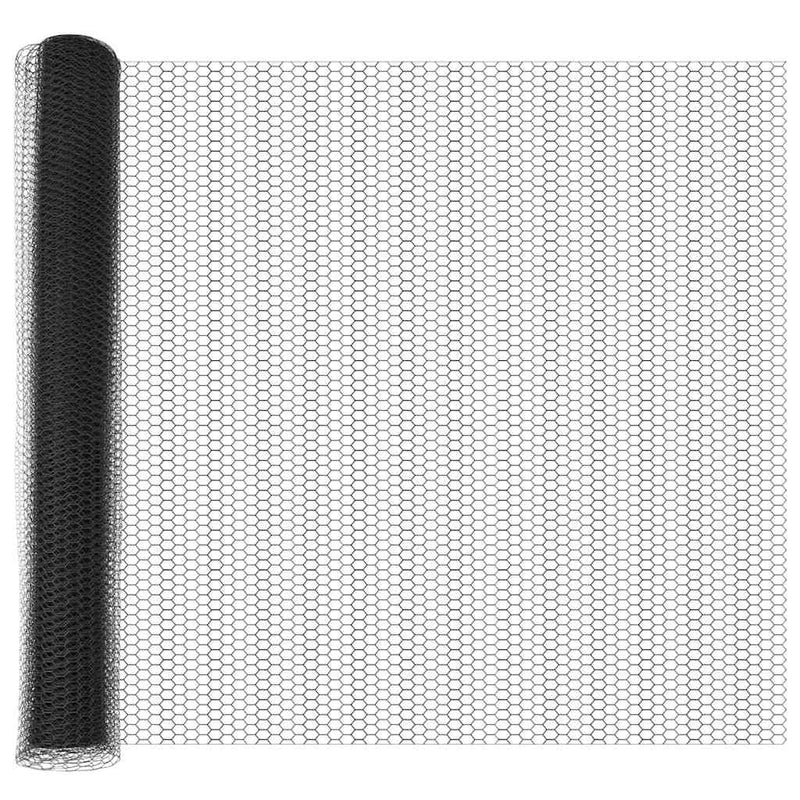Load image into Gallery viewer, Vidaxl hexagon hek grijs 1,4 x 100 m pvc