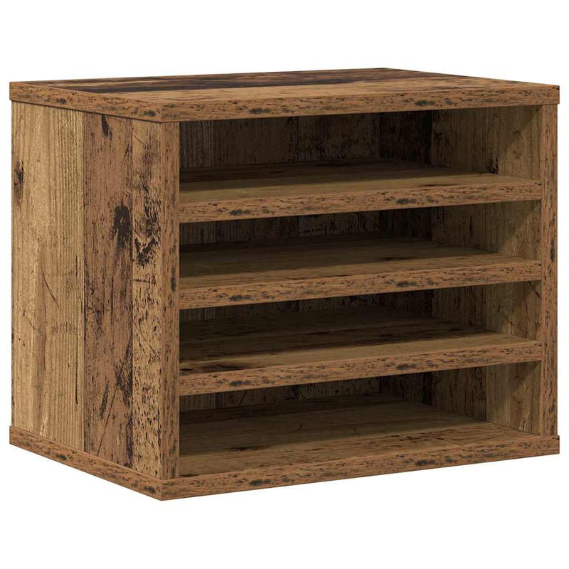 Load image into Gallery viewer, Vidaxl bureau organizer oudhout 36 x 26 x 29,5 cm bewerkt hout