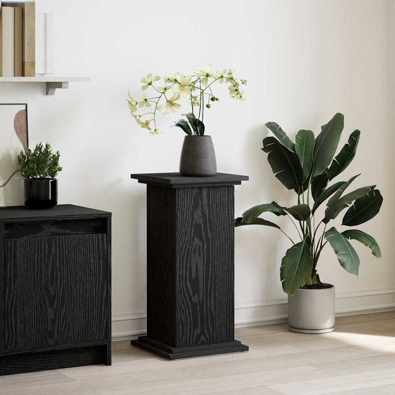 Load image into Gallery viewer, Vidaxl displaystand met plank zwart eiken 31 x 30 x 60 cm bewerkt hout