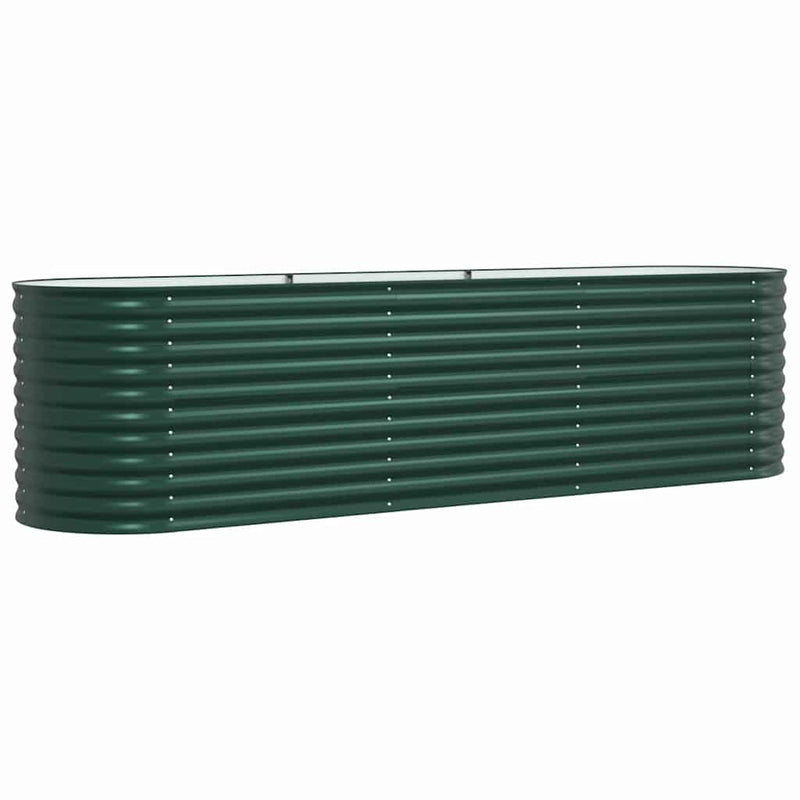 Load image into Gallery viewer, Vidaxl verhoogd bed groen 320 x 80 x 81 cm staal