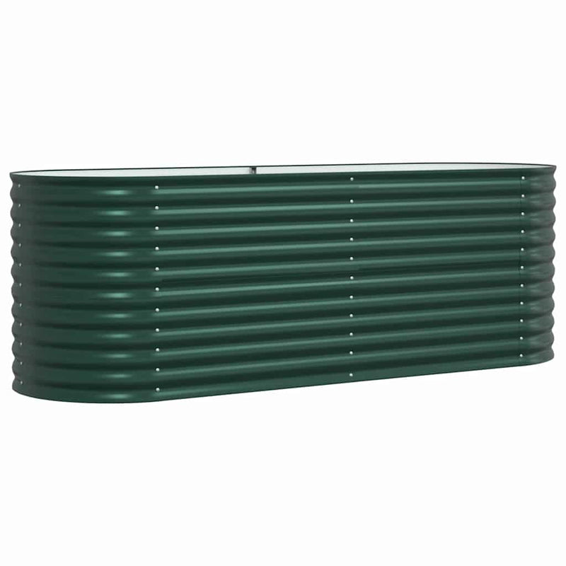 Load image into Gallery viewer, Vidaxl verhoogd bed groen 240 x 80 x 81 cm staal