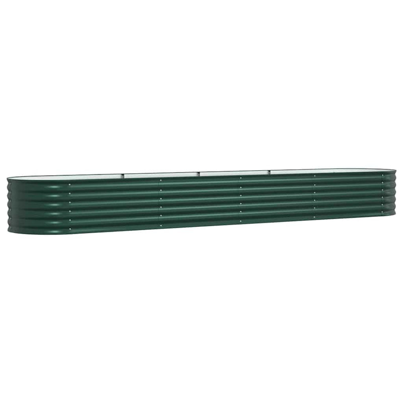Load image into Gallery viewer, Vidaxl verhoogd bed groen 400 x 80 x 44 cm staal