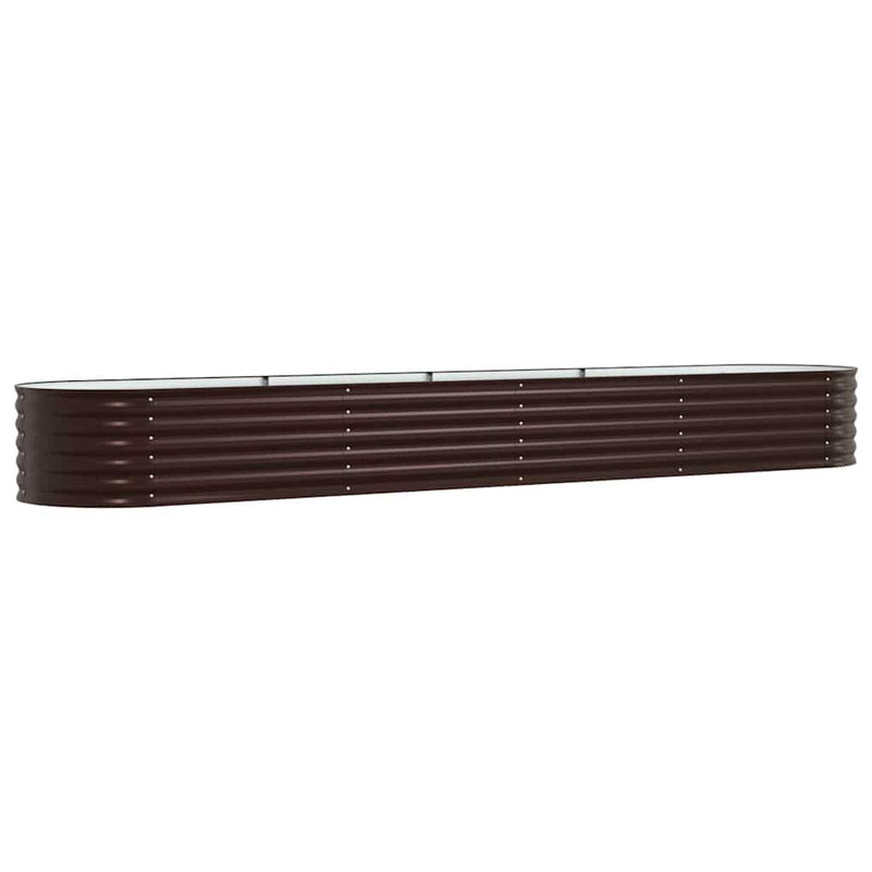 Load image into Gallery viewer, Vidaxl verhoogd bed bruin 400 x 80 x 44 cm staal
