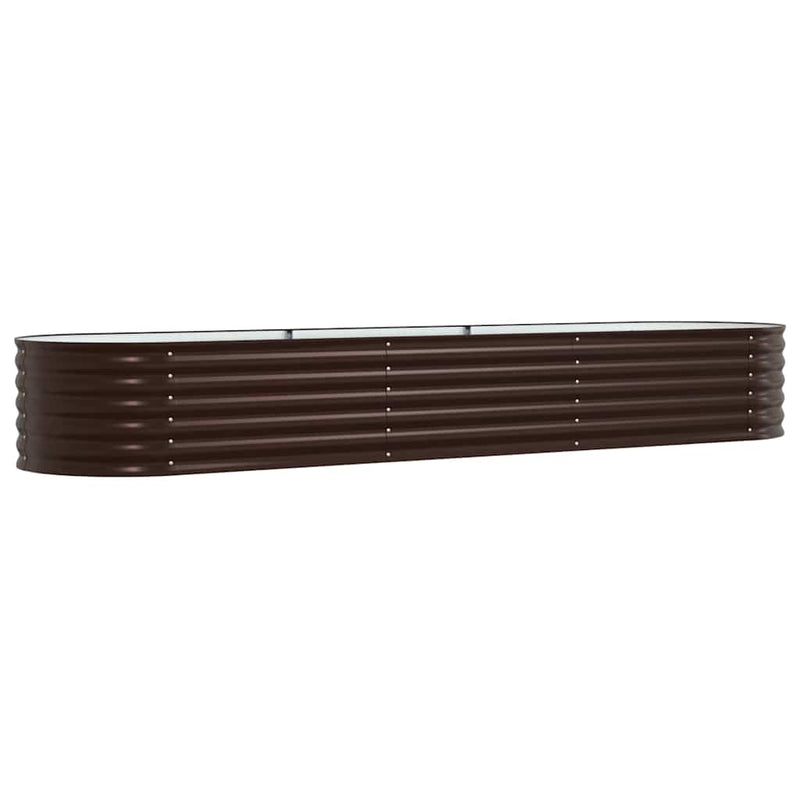 Load image into Gallery viewer, Vidaxl verhoogd bed bruin 320 x 80 x 44 cm staal