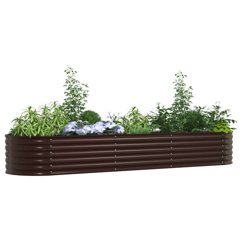 Load image into Gallery viewer, Vidaxl verhoogd bed bruin 320 x 80 x 44 cm staal